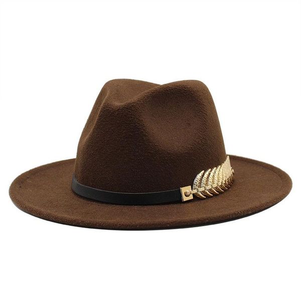 fedora hats women vintage trilby men imitation woolen felts jazz hat with metal leaf belt chapeau femme feutre panaman caps, Blue;gray
fedora hats women vintage trilby men imitation woolen felts jazz hat with metal leaf belt chapeau femme feutre panaman caps, Blue;gray