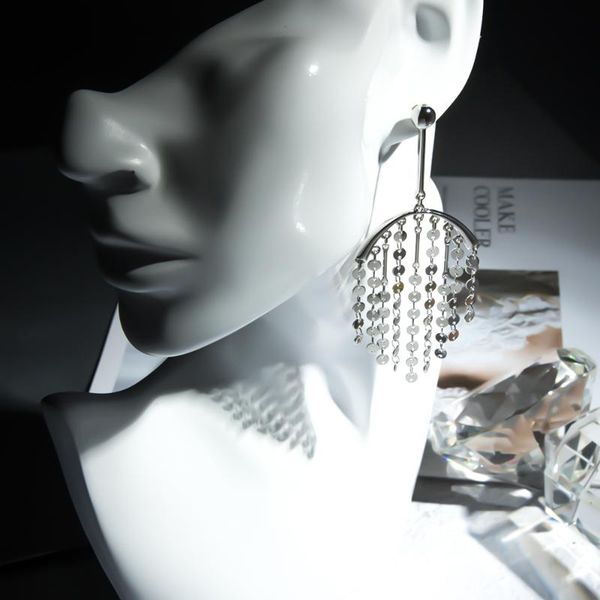 new fashion statement metal tassel earrings for women big large trendy long chain stud earrings charm jewelry, Golden;silver
new fashion statement metal tassel earrings for women big large trendy long chain stud earrings charm jewelry, Golden;silver
