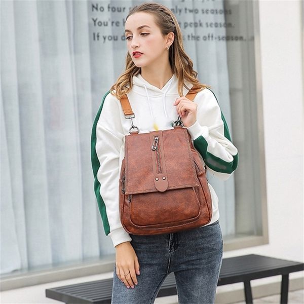 women's backpack fashion wild soft leather leisure travel bag multifunction small bagpack
women's backpack fashion wild soft leather leisure travel bag multifunction small bagpack
