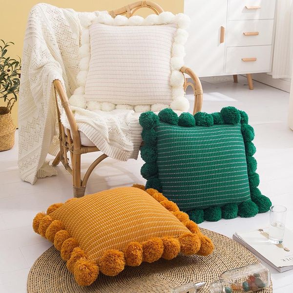 pillow nordic ins literary style household simple ball knitting sofa head cushion bay window decorative
pillow nordic ins literary style household simple ball knitting sofa head cushion bay window decorative