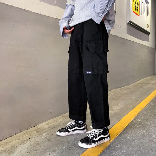 loose multi pocket overalls men's summer new korean ins casual versatile straight pants, Black
loose multi pocket overalls men's summer new korean ins casual versatile straight pants, Black