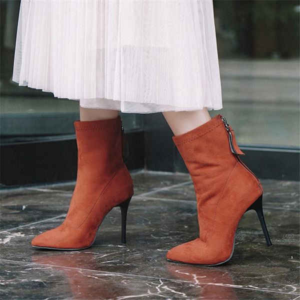 boots 2021 black fashion zip high heels ankle for women autumn pointed toe heel plus size 34-43
boots 2021 black fashion zip high heels ankle for women autumn pointed toe heel plus size 34-43
