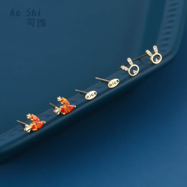 south korea dongdamen personalized creative rabbit women's trendy zircon simple fashion earrings, Golden
south korea dongdamen personalized creative rabbit women's trendy zircon simple fashion earrings, Golden