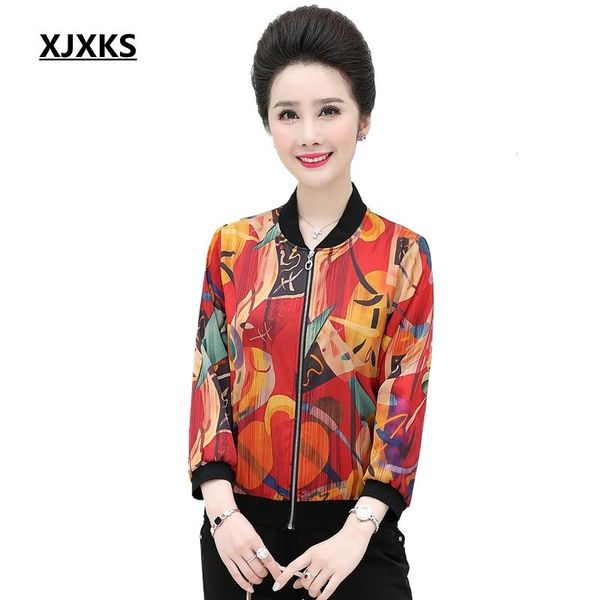 xjxks women 2020 new spring jacket loose middle-aged jacket women plus size coat long-sleeved elegant print jackets, Black;brown
xjxks women 2020 new spring jacket loose middle-aged jacket women plus size coat long-sleeved elegant print jackets, Black;brown
