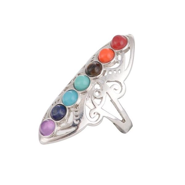 natural stone alloy band rings men women plate with silver ring colorful energy stone personality
natural stone alloy band rings men women plate with silver ring colorful energy stone personality