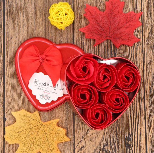 6pcs/box flower soap rose soap heart scented bath body petal rose flower soap case wedding decoration gift festival box
6pcs/box flower soap rose soap heart scented bath body petal rose flower soap case wedding decoration gift festival box