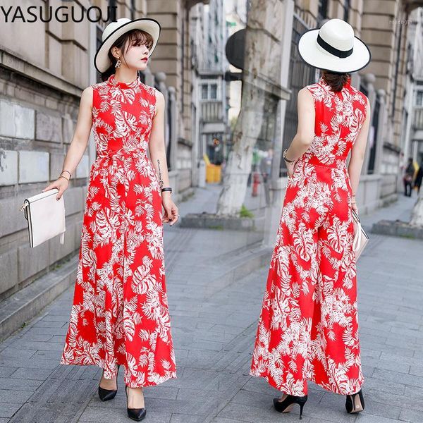 yasuguoji elegant sleeveless wide leg jumpsuit for women fashion floral printed round neck jumpsuit female turtleneck overalls1, Black;white
yasuguoji elegant sleeveless wide leg jumpsuit for women fashion floral printed round neck jumpsuit female turtleneck overalls1, Black;white