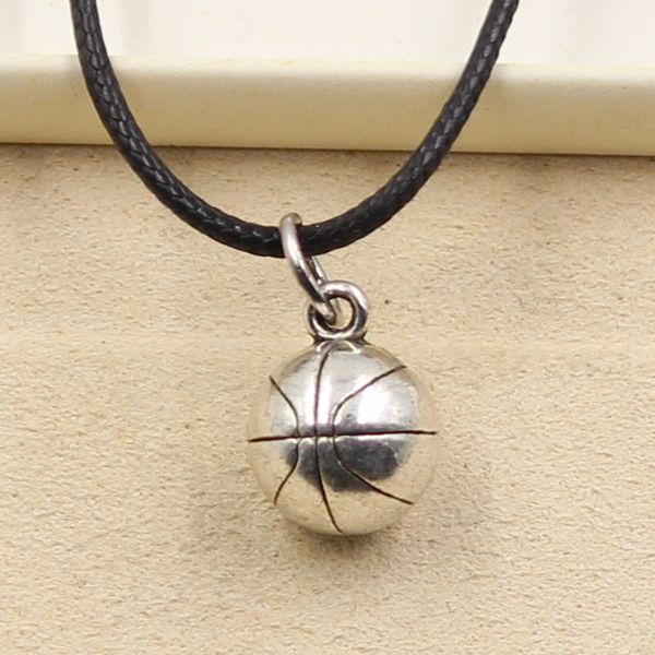 tibetan silver color pendant basketball necklace choker charm black leather cord factory price handmade jewelry 3cu8
tibetan silver color pendant basketball necklace choker charm black leather cord factory price handmade jewelry 3cu8