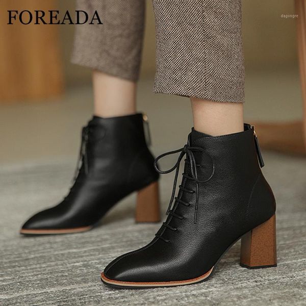 boots foreada real leather square toe ankle high heel woman lace up chunky short zip ladies shoes autumn beige1, Black
boots foreada real leather square toe ankle high heel woman lace up chunky short zip ladies shoes autumn beige1, Black