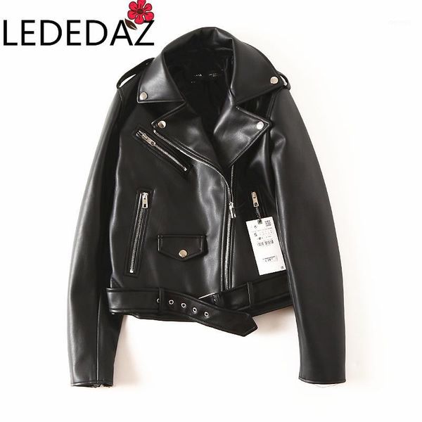 women's lusty black leather jacket short ladies pu leather jacket 2020 spring moto biker belt zipper1
women's lusty black leather jacket short ladies pu leather jacket 2020 spring moto biker belt zipper1