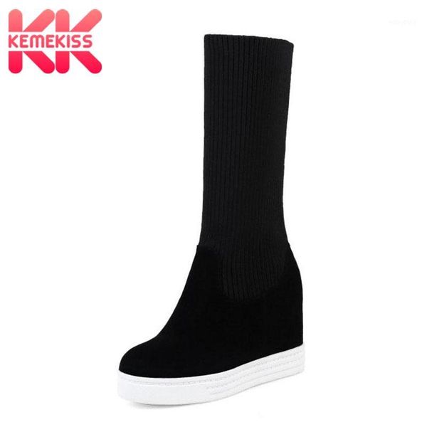 kemekiss size 34-44 women half short boots platform inside heels round toe shoes woman winter woman's shoes fashion footwear1, Black
kemekiss size 34-44 women half short boots platform inside heels round toe shoes woman winter woman's shoes fashion footwear1, Black