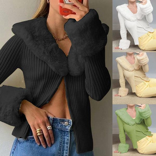 women v neck sweaters feather patch knitwear long sleeve cardigans green streetwear party autumn, White 
women v neck sweaters feather patch knitwear long sleeve cardigans green streetwear party autumn, White