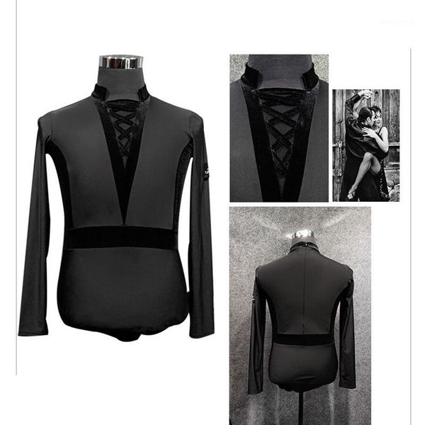 men latin dance long sleeve ballroom dance dancing wear standard leotard bodysuit competition shirt1, Black;red
men latin dance long sleeve ballroom dance dancing wear standard leotard bodysuit competition shirt1, Black;red
