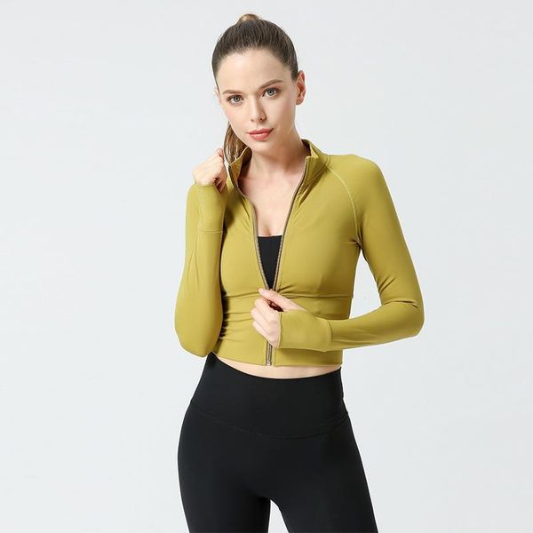 running jackets 2021 yoga wear women's autumn and winter zipper slim fit fitness sports coat for women1, Black;red
running jackets 2021 yoga wear women's autumn and winter zipper slim fit fitness sports coat for women1, Black;red