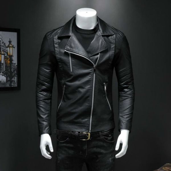 autumn men's personality zipper new lapel pu leather jacket masculino korean motorcycle chaquetas en cuero casaco male slim coat, Black;brown
autumn men's personality zipper new lapel pu leather jacket masculino korean motorcycle chaquetas en cuero casaco male slim coat, Black;brown