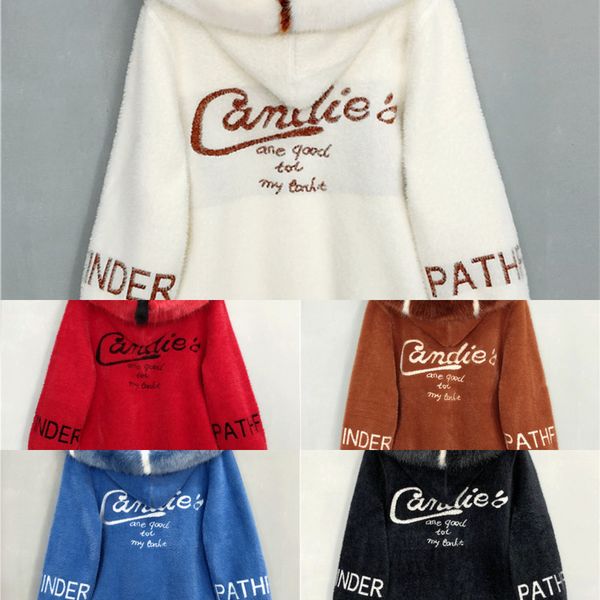 women's jacket with imitation mink velvet coats loose autumn and winter new water velvet knit cardigan thickx1016, Black;brown
women's jacket with imitation mink velvet coats loose autumn and winter new water velvet knit cardigan thickx1016, Black;brown