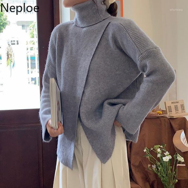 neploe irregular turtleneck sweaters for women knitted pullovers fall 2020 woman clothes loose casual jumper sueter mujer 4f3761, White;black
neploe irregular turtleneck sweaters for women knitted pullovers fall 2020 woman clothes loose casual jumper sueter mujer 4f3761, White;black