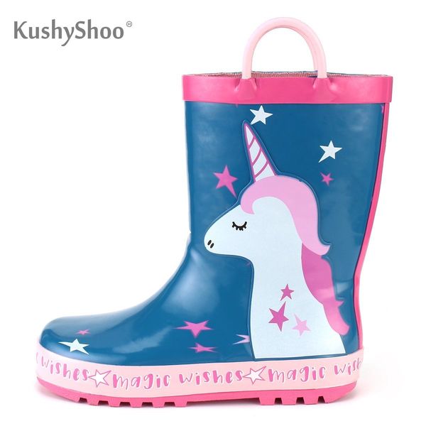 kushyshoo girl rain boots kids cute unicorn printed with handles children' rubber boots waterproof outdoor kalosze dla dzieci q1216, Black;grey
kushyshoo girl rain boots kids cute unicorn printed with handles children' rubber boots waterproof outdoor kalosze dla dzieci q1216, Black;grey