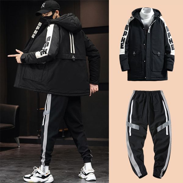 autumn male winter korean version jacket young casual fashion sets cotton-pillow men's jackets outerwear cjpx, Black
autumn male winter korean version jacket young casual fashion sets cotton-pillow men's jackets outerwear cjpx, Black