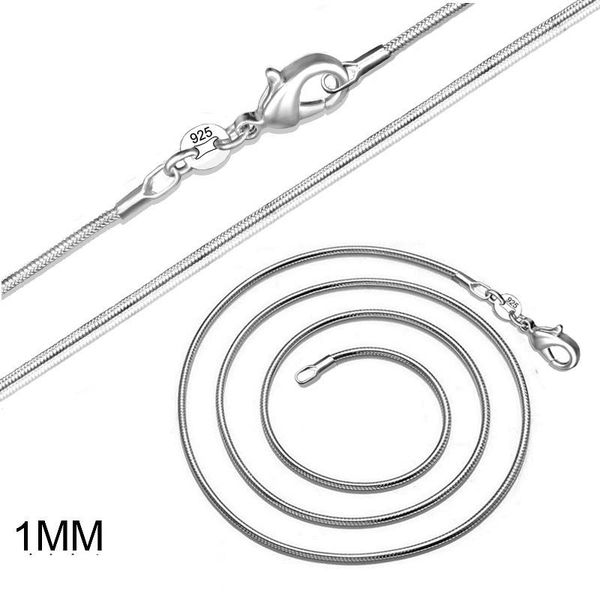 chains 1mm plata jewelry statement necklace 16-38 inch lobster clasp snake chain for women men birthday gift xl66, Silver
chains 1mm plata jewelry statement necklace 16-38 inch lobster clasp snake chain for women men birthday gift xl66, Silver
