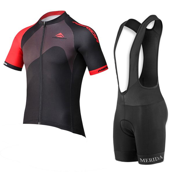 Image of Merida team Mens Cycling Jersey Suits MTB Bike Uniform Racing Clothing Summer Quick Dry Road Bicycle Outfits Maillot Ciclismo Y21030827