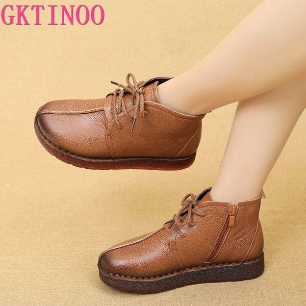 gktinoo 2020 women snow boots vintage genuine leather fur winter warm ankle boots for women flat mother shoes t200425, Black
gktinoo 2020 women snow boots vintage genuine leather fur winter warm ankle boots for women flat mother shoes t200425, Black
