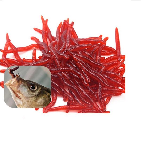 50pcs/lot classic fishing simulation earthworm artificial red worms fishing lure lifelike fishy smell lures soft bai jllcyk
50pcs/lot classic fishing simulation earthworm artificial red worms fishing lure lifelike fishy smell lures soft bai jllcyk