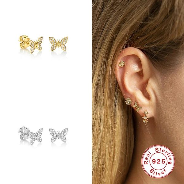 stud aide silver 925 flying butterflies earrings for women dazzling cz statement hypoallergenic jewelry gifts kids brincos, Golden;silver
stud aide silver 925 flying butterflies earrings for women dazzling cz statement hypoallergenic jewelry gifts kids brincos, Golden;silver