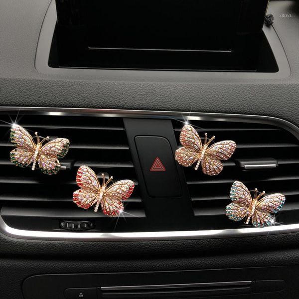 exquisite butterfly shape of rhinestone car perfume colorful butterfly car air freshener decoration clip perfume1
exquisite butterfly shape of rhinestone car perfume colorful butterfly car air freshener decoration clip perfume1