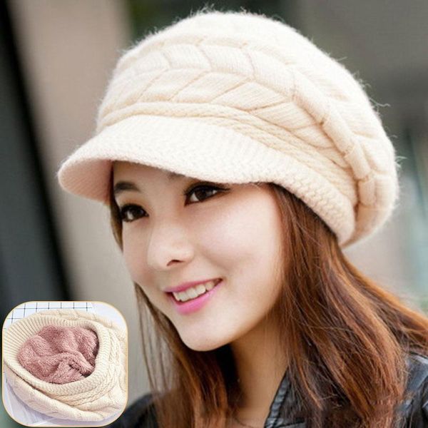 berets women knitted hats winter thick warm faux fur beret for girls elegant flat cap earmuffs female beanie hat drop, Blue;gray
berets women knitted hats winter thick warm faux fur beret for girls elegant flat cap earmuffs female beanie hat drop, Blue;gray