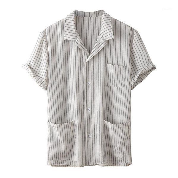2020 vintage mens shirts dress short sleeve button striped slim fit summer tee male clothing camisas masculina1, White;black
2020 vintage mens shirts dress short sleeve button striped slim fit summer tee male clothing camisas masculina1, White;black