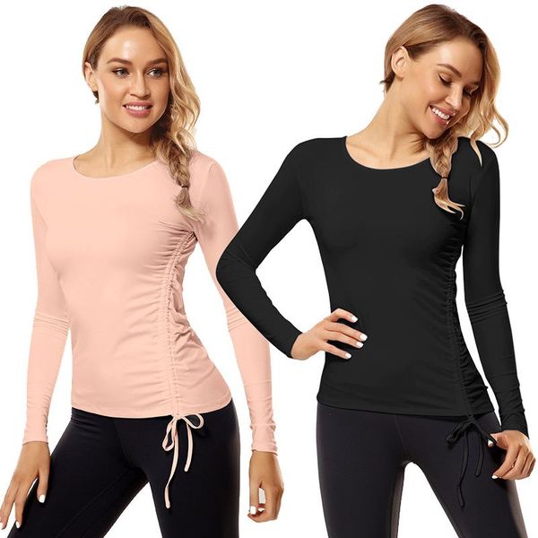 yoga outfits women long sleeve fitness running t shirts gym wear sports female shirt pure color sportwear, White;red
yoga outfits women long sleeve fitness running t shirts gym wear sports female shirt pure color sportwear, White;red