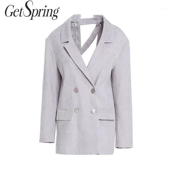 getspring women coat women suit coats hollow out irregular corduroy blazers jackets double breasted all match blazer 20191, White;black
getspring women coat women suit coats hollow out irregular corduroy blazers jackets double breasted all match blazer 20191, White;black