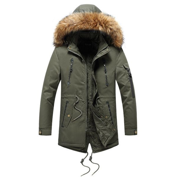 men's winter coat warm faux fur lined coat with detachable hood thicken parka puffer jacket 202116 c1212, Black
men's winter coat warm faux fur lined coat with detachable hood thicken parka puffer jacket 202116 c1212, Black