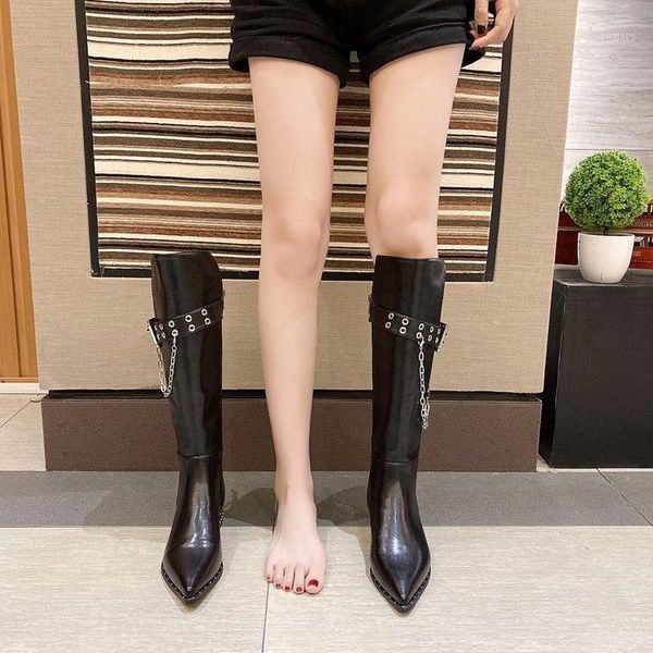 2020 autumn and winter new style knight women's boots pointed toe fashion high heel women's shoes black pu knee-length boots1
2020 autumn and winter new style knight women's boots pointed toe fashion high heel women's shoes black pu knee-length boots1