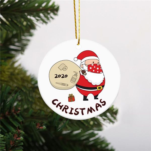 2020 New Christmas Hanging Ornament Cute Round Ceramic Double-sided Print Xmas Tree Hanging Decoration for Home Hotel Mall
2020 New Christmas Hanging Ornament Cute Round Ceramic Double-sided Print Xmas Tree Hanging Decoration for Home Hotel Mall