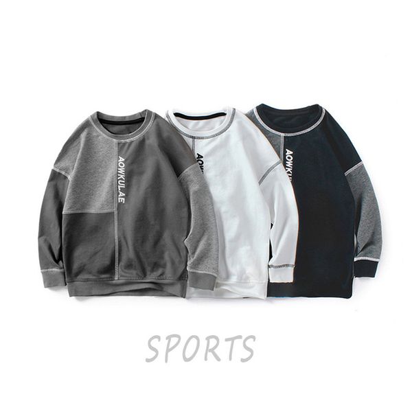 the new boys' long-sleeved t-shirt 2020 autumn and winter youth fashion contrast stitching pullover sweater for 5-14 years y0121, Blue
the new boys' long-sleeved t-shirt 2020 autumn and winter youth fashion contrast stitching pullover sweater for 5-14 years y0121, Blue
