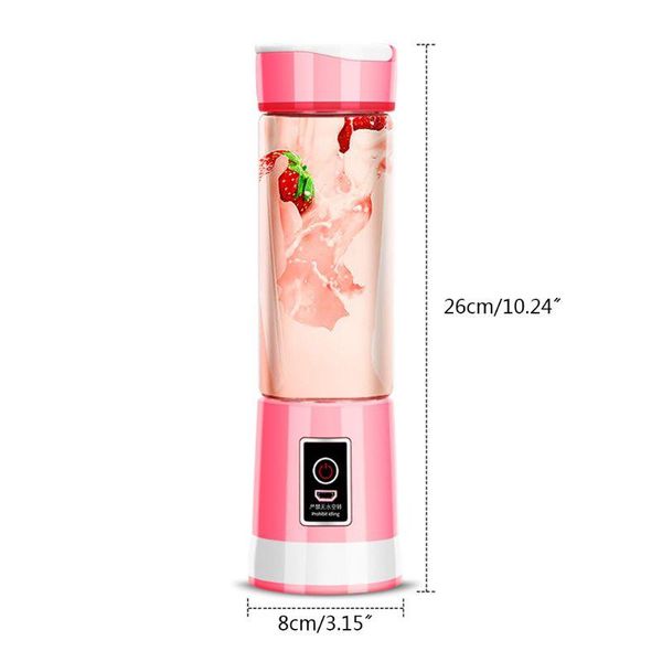 mini portable blender electric 6 blades juicer cup fruit/vegetable shakes maker a2ue