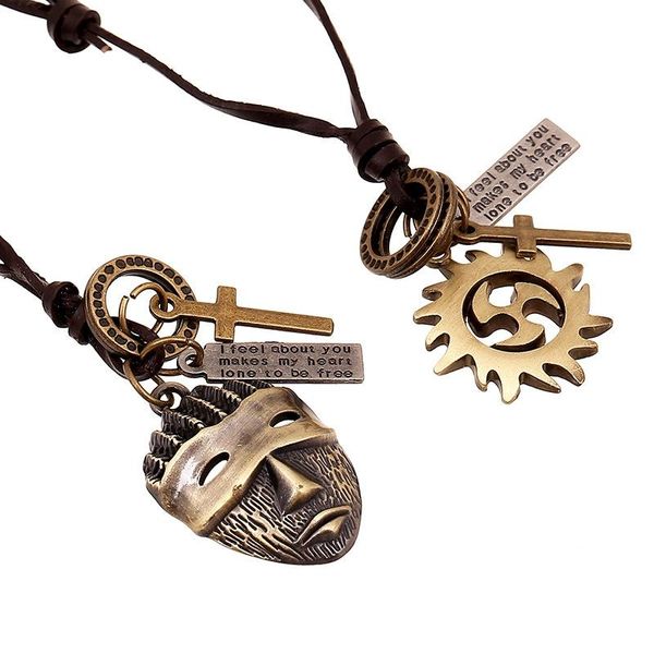vintage leather necklace sweater chain avatar wheel pendant necklace for men women fashion jewelry accessories, Silver
vintage leather necklace sweater chain avatar wheel pendant necklace for men women fashion jewelry accessories, Silver