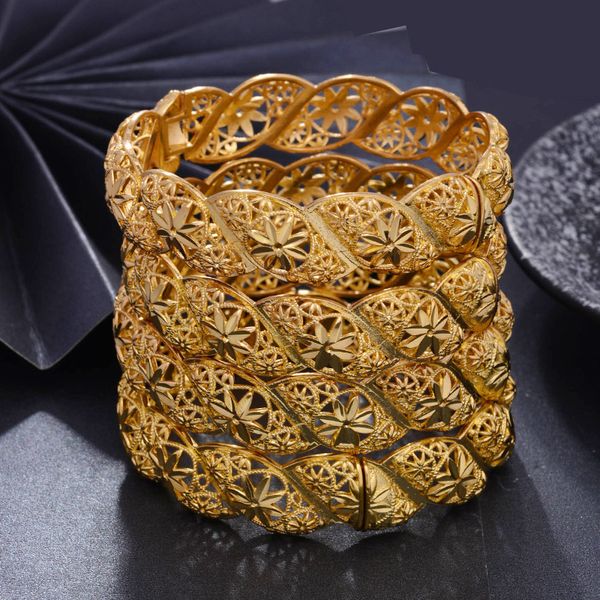 4pcs/lot dubai gold color bangles for women vintage bride wedding bracelet bangles africa arab jewelry 201211, Black
4pcs/lot dubai gold color bangles for women vintage bride wedding bracelet bangles africa arab jewelry 201211, Black