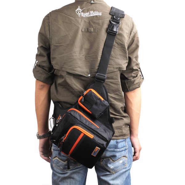 waterproof canvas fishing bag multi-purpose outdoor bag reel lure bags pesca fishing tackle bag green/orange/black
waterproof canvas fishing bag multi-purpose outdoor bag reel lure bags pesca fishing tackle bag green/orange/black