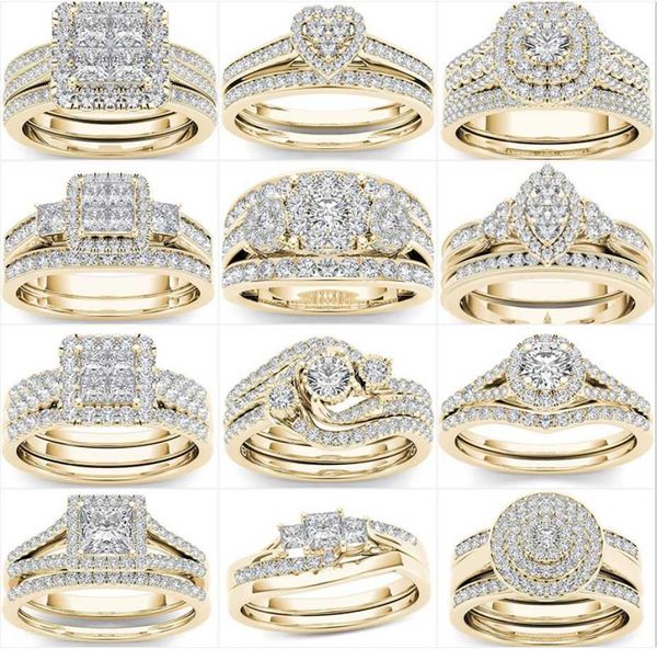 round mixed zircon white ring set brand luxury promise silver engagement ring vintage bridal wedding rings for woman, Slivery;golden
round mixed zircon white ring set brand luxury promise silver engagement ring vintage bridal wedding rings for woman, Slivery;golden
