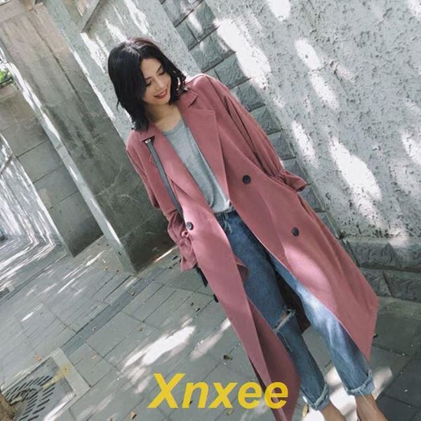 women's trench coats 2021 spring autumn overcoats women long sleeve fashion turn-down collar overwear clothing xnxee, Tan;black
women's trench coats 2021 spring autumn overcoats women long sleeve fashion turn-down collar overwear clothing xnxee, Tan;black