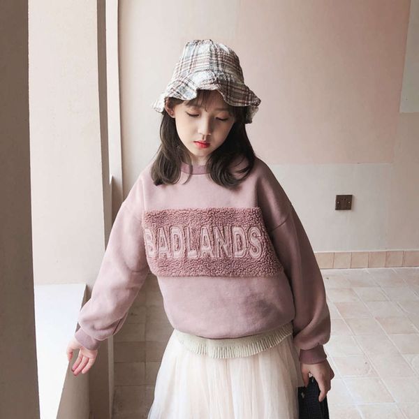 girls' 2020 thickened korean version winter cuhk solid color long sve pullover pink foreign sle children's wear, Black
girls' 2020 thickened korean version winter cuhk solid color long sve pullover pink foreign sle children's wear, Black