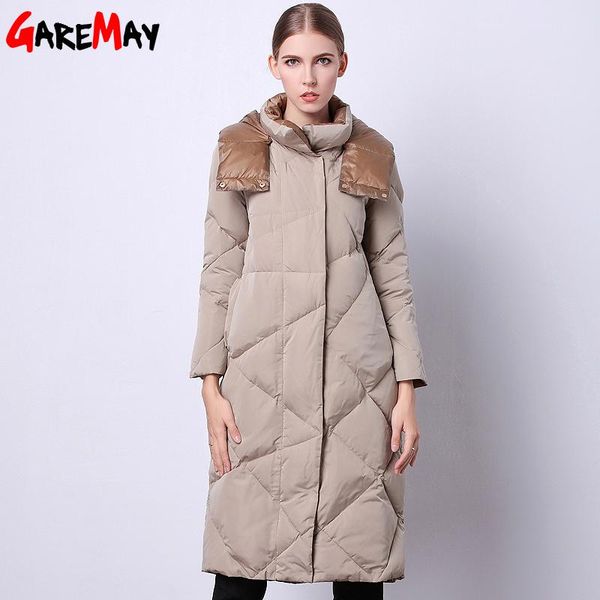 women's down & parkas winter jacket 2021 fashionable clothing sale long quilted parka duck feathers korean style warm for ladies, Black
women's down & parkas winter jacket 2021 fashionable clothing sale long quilted parka duck feathers korean style warm for ladies, Black