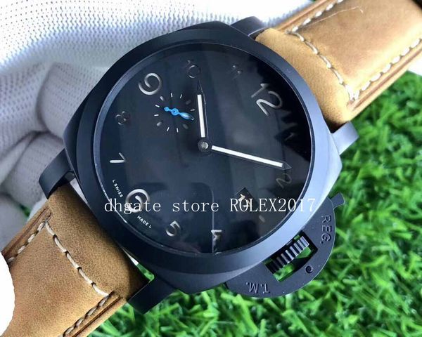 vs luxury mens black ceramic case p.9001 automatic movement p 441 sapphire glass brown leather 1950 gmt waterproof mens watch, Slivery;brown
vs luxury mens black ceramic case p.9001 automatic movement p 441 sapphire glass brown leather 1950 gmt waterproof mens watch, Slivery;brown