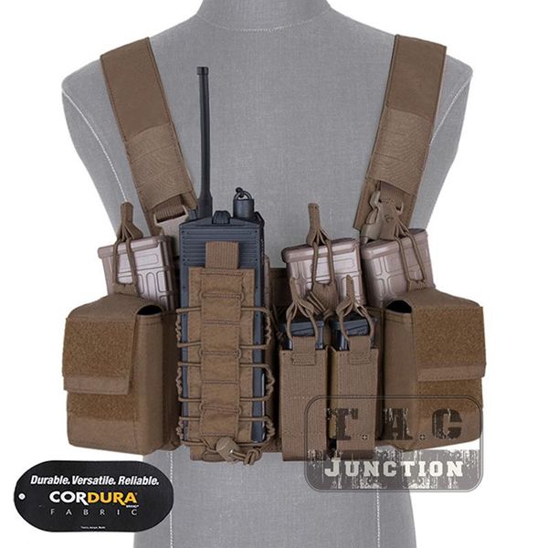 tactical d3cr chest rig for army paintball shooting hunting vest w/ multi-purpose mag pouch & radio pouch cb, Camo;black
tactical d3cr chest rig for army paintball shooting hunting vest w/ multi-purpose mag pouch & radio pouch cb, Camo;black