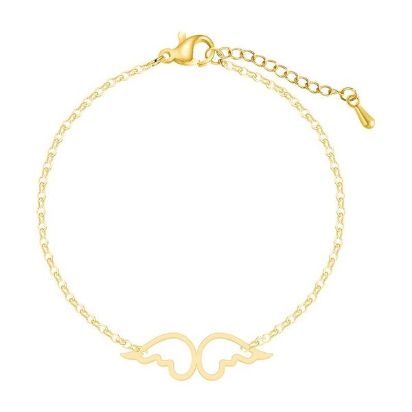 fashion simple hollow out angel wing bracelet elegant women's 3 color metal bracelet accessories charming wedding party jewelry, Black
fashion simple hollow out angel wing bracelet elegant women's 3 color metal bracelet accessories charming wedding party jewelry, Black