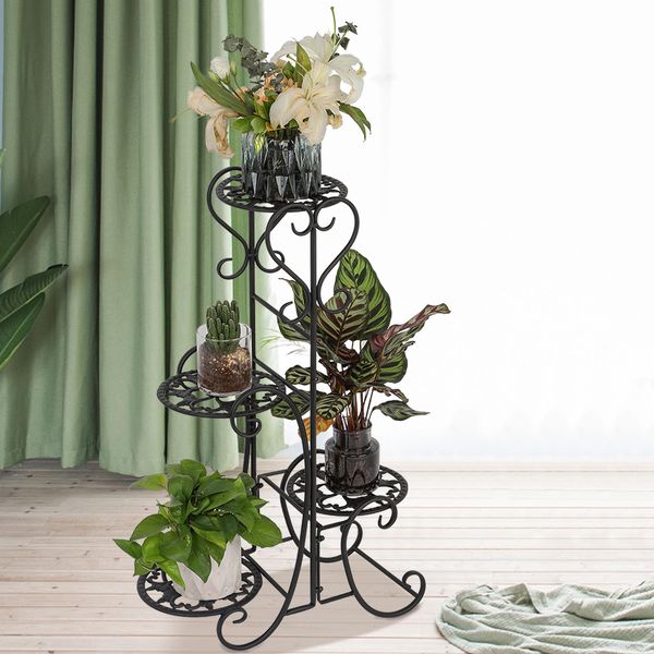 4 tier metal shelves flower pot plant stand display indoor outdoor garden home patio black potted plant stand flower rack
4 tier metal shelves flower pot plant stand display indoor outdoor garden home patio black potted plant stand flower rack
