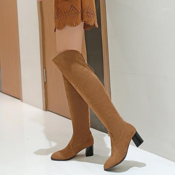 knee high boots women's thick high heels anti slip women's boots in autumn and winter size shoes 40-451, Black
knee high boots women's thick high heels anti slip women's boots in autumn and winter size shoes 40-451, Black